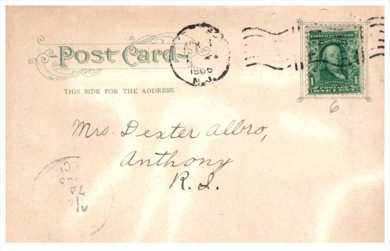 12376  NJ Paterson 1904  Passanic Falls .  glitter