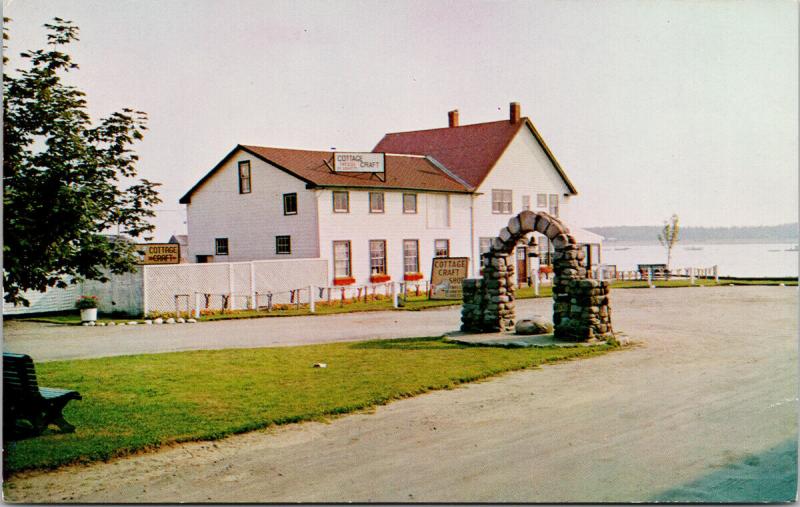 Cottage Craft St. Andrews by the Sea New Brunswick NB Wool Tweeds Postcard D80