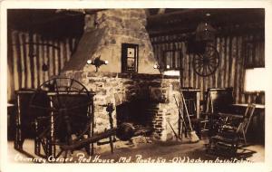 E43/ Red House Maryland RPPC Real Photo Postcard c1930s Chimney Corner Interior