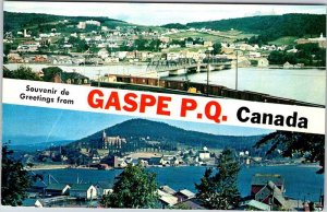 Postcard PANORAMIC SCENE Gaspe Quebec QC AK2290