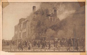 Fighting The Fire At Its Height Funeral Pyre Postcard