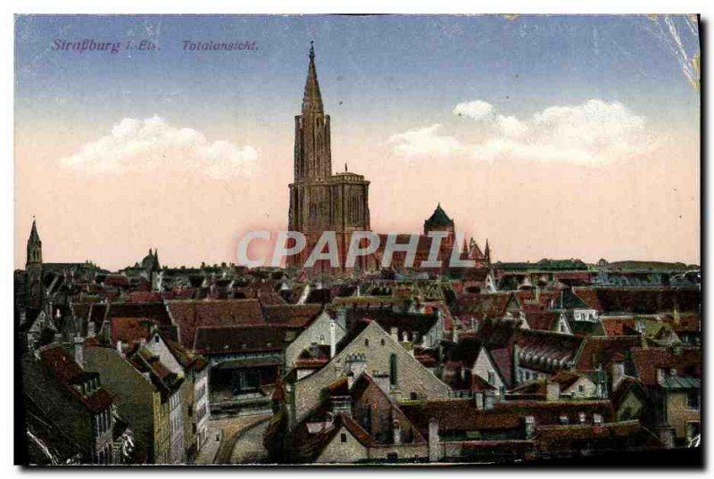 Old Postcard Strasburg Tolalansicht