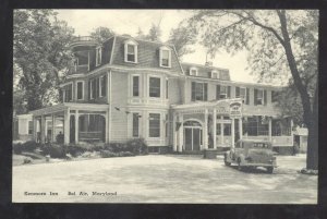 BELAIR MARYLAND KENMORE INN BEL AIR MD. OLD CAR VINTGAE POSTCARD