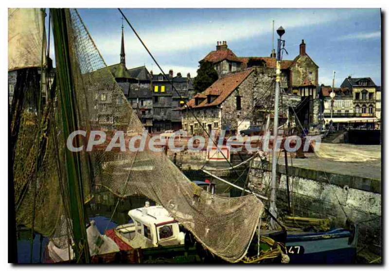 Modern Postcard Honfleur Lieutenancy And Boats Of Fishing