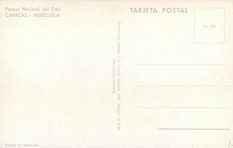 Caracas Venezuela park view postcard