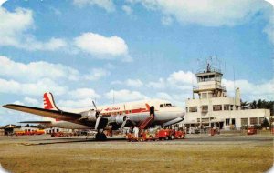 Capital Airlines Plane Kent County Airport Grand Rapids Michigan  postcard