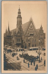 WROCLAW POLAND THE RATHHAUS BRESLAU GERMANY ANTIQUE REAL PHOTO POSTCARD RPPC