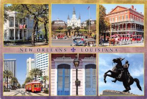 US7 USA New Orleans Louisiana tram multi view