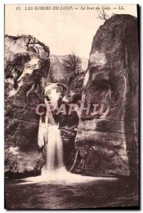 Old Postcard The Gorges du Loup Le Saut du Loup