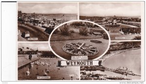 RP: WEYMOUTH , Dorset , England , 20-40s ; 5-view postcard