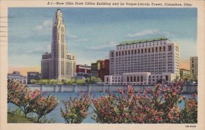 Ohio Columbus New ohio State Office Building And Le Veque Lincoln Tower 1956