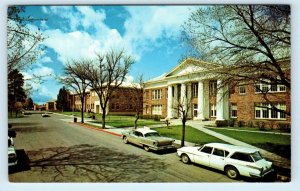 FLAGSTAFF,  AZ Arizona ~ Arizona STATE COLLEGE  c1950s Cars Roadside  Postcard