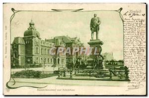 Old Postcard Krefeld Bismarchdenkmal Und Ständehaus