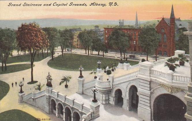 New York Albany Grand Staircase and Capitol Grounds