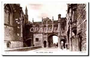 Old Postcard The Chain Gate Wells