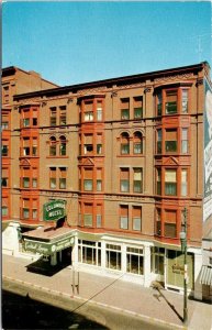 Portland, ME Maine  COLUMBIA HOTEL  ca1950's Chrome Advertising Postcard