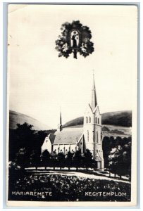 Budapest Hungary Postcard Mariaremete Church of Mercy 1953 RPPC Photo