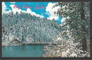 California, Big Bear Lake - Scenic Winter Scene - Dam - [CA-246]