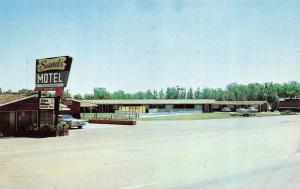 CLOVIS, NM New Mexico  SANDS MOTEL  Curry Co ROADSIDE c1950's Chrome Postcard