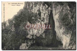 Old Postcard Saulges Mayenne cave Margot