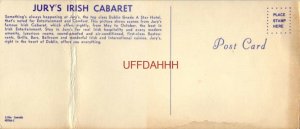 SCENES FROM JURY HOTEL, IRISH CABARET, DUBLIN, IRELAND - card is folded