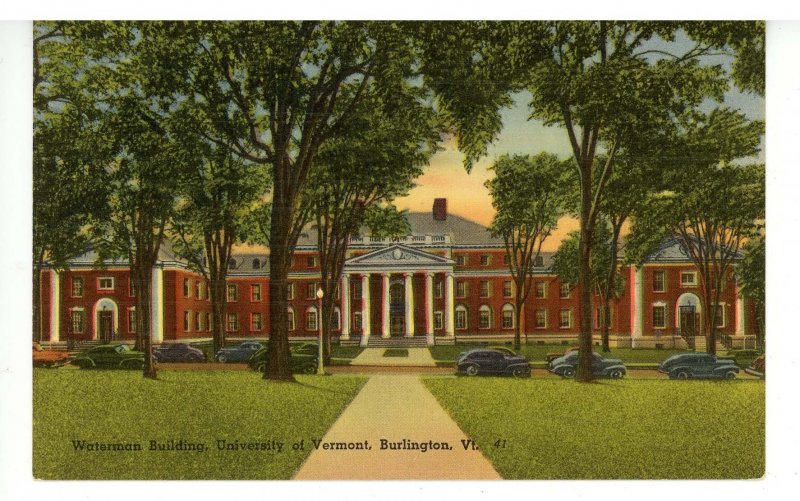 VT - Burlington. University of Vermont, Waterman Building