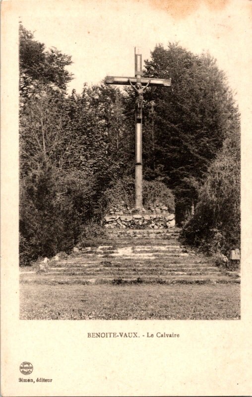c1910 Benoite-Vaux Way of the Cross Calvary Sculpture France Postcard 