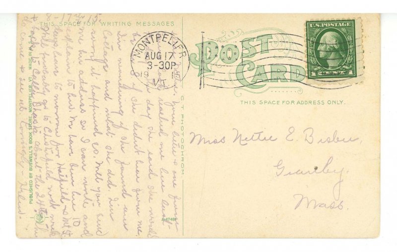 VT - Montpelier. Green Mount Cemetery, Chapel