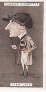 Player Vintage Cigarette Card Racing Caricatures 1925 No 25 Fred Lane