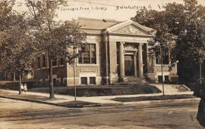 F14/ Bellefontaine Ohio RPPC Postcard c1910 Carnegie Free Library 6