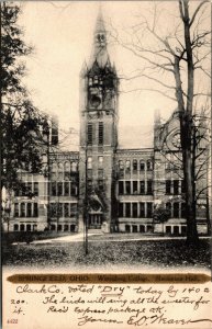 Vtg 1900s Recitation Hall Wittenberg College Springfield Ohio OH Pierce Postcard