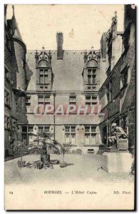 Old Postcard Bourges L & # 39Hotel Cujas