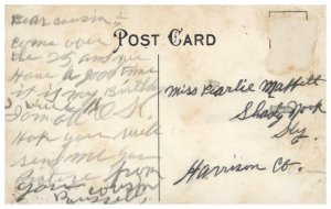 GREETINGS FROM HILLSBORO INDIANA POSTCARD c1910s
