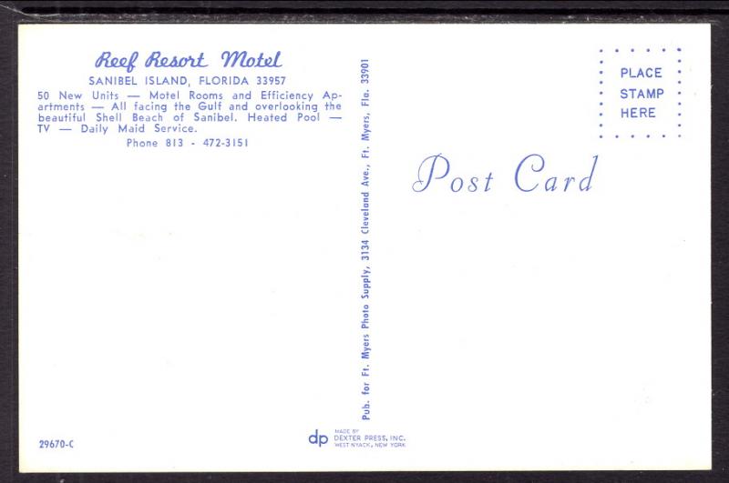 Reef Resort Motel,Sanibel Island,FL BIN