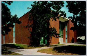 Hickory North Carolina 1950s Postcard Monroe Auditorium Lenoir Rhyne College