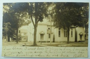 C.1910 RPPC, Walton, N.Y. Baptist Church Postcard P76