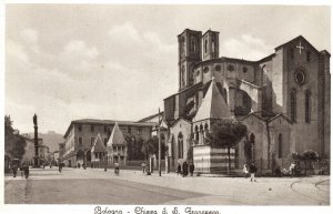 Vintage Postcard Chiesa Di S. Francesco Basilica Church Parish Bologna Italy