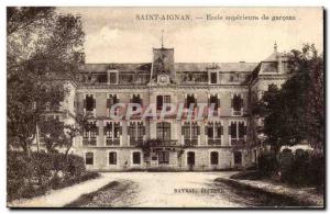 Saint Aignan Old Postcard upper school boys