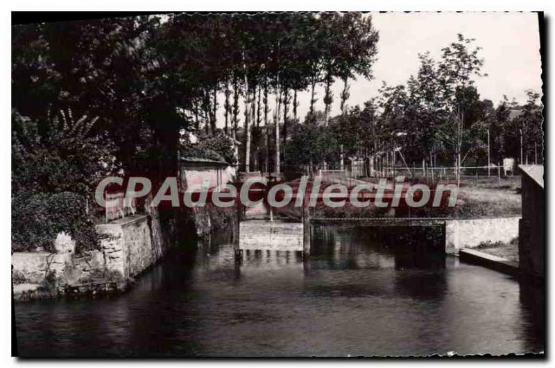 Postcard Old Crecy en Brie S and M Swimming and Tennis