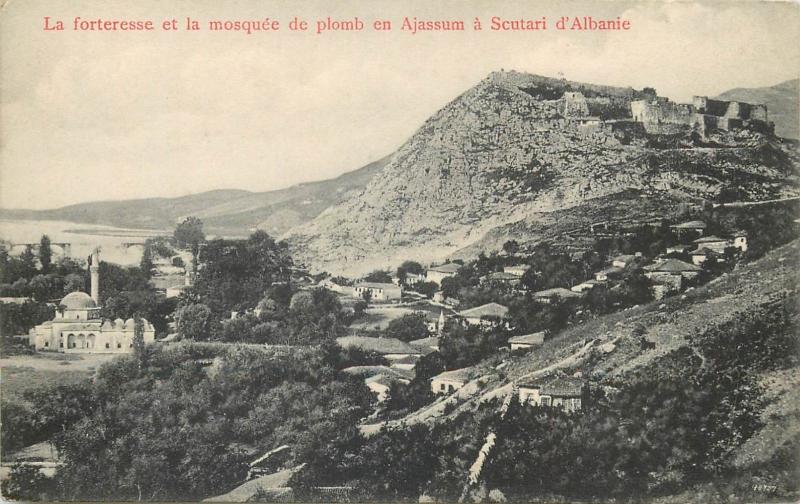 Scutari Albania fortress & mosque Ajassum