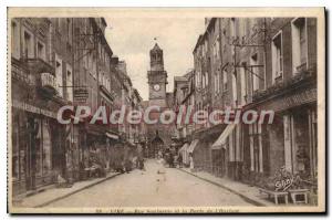 Old Postcard Vire Saulnerie Street and Gate Harloge