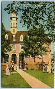 Postcard - The Capitol 1699-1705 - Williamsburg, Virginia