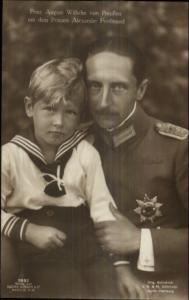 Germany - Prinz August Wilhelm Prinzen Alexander Ferdinand c1910 RPPC