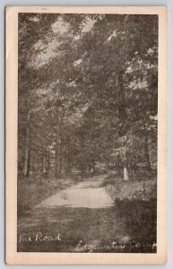 Chillicothe OH Edgewater Camp The Road Ohio c1930 Postcard F46