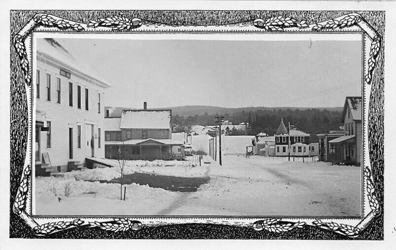 Bingham ME Snowed in Murray St Real Photo Postcard