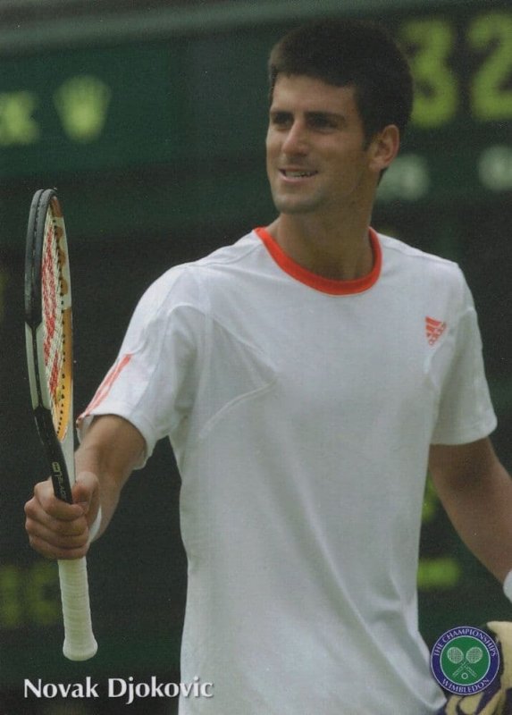 Novak Djokovic Wimbledon Tennis Championship Postcard