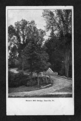 VT Morse's Mill Bridge DANVILLE VERMONT Postcard--