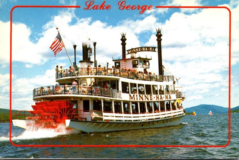 New York Lake George S S Minne-Ha-Ha Steamboat