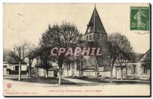 Marcilly le Hayer Old Postcard instead of & # 39eglise