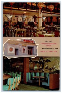 1973 Chinese American Food Food Take Out Nankin Minneapolis Minnesota Postcard